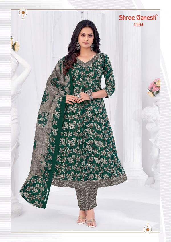 Shree Ganesh Zeenat Vol-1 – Anarkali Kurti Pant With Dupatta